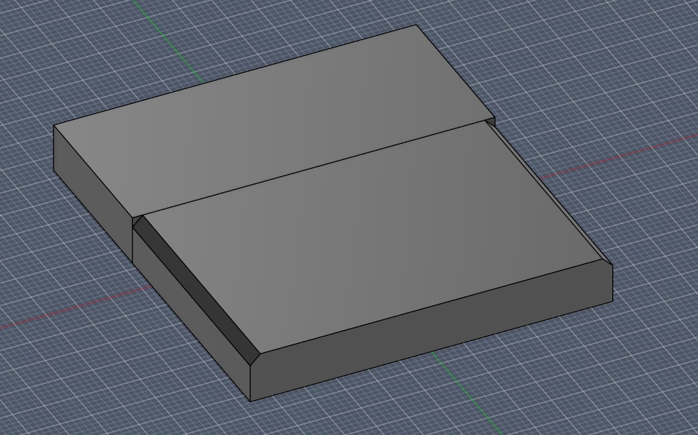 Trying out chamfers and splitting the object